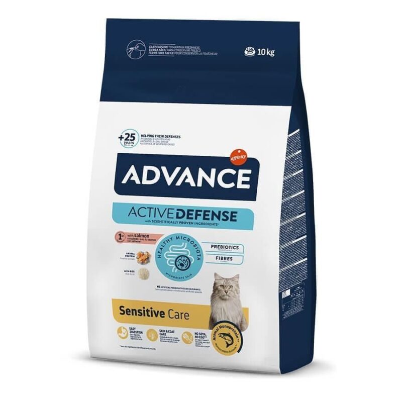 Advance Tahıllı Somon Balıklı Yetişkin Kedi Maması Hassas Active Defence