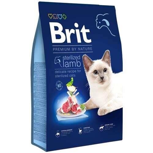 Brit Care Tahıllı Kuzu Etli Yetişkin Kısır Kedi Maması Premium