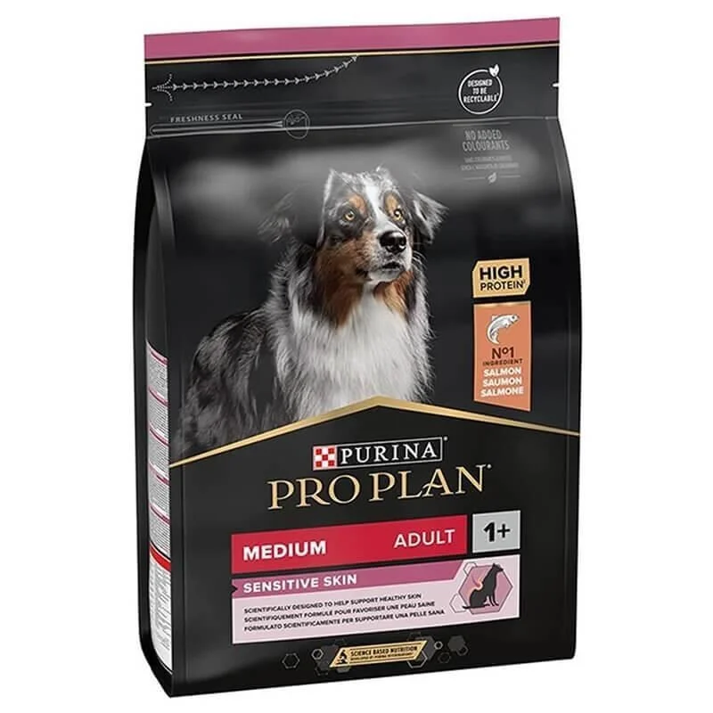 ProPlan Tahıllı Somon Balıklı Orta Irk Yetişkin Köpek Maması Hassas
